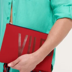 Best Sale Vilebrequin Zipped Beach Pouch Solid Peppers/Red