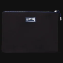 Flash Sale Vilebrequin Zipped Turtle Beach Pouch Black/Black