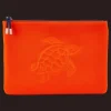 Best Vilebrequin Zipped Turtle Beach Pouch Rust/Orange